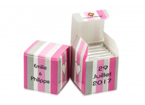 Double Cube bicolore bayadere