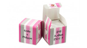 Double Cube bicolore bayadere