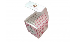Cube simple bicolore Vichy