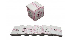 Cube simple bicolore Vichy