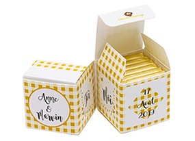 Double Cube bicolore Vichy