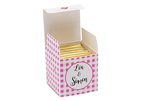 Cube simple bicolore Vichy