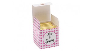 Cube simple bicolore Vichy