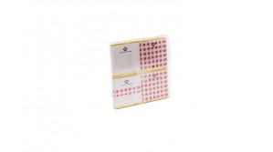 Pochette transparente bicolore Vichy