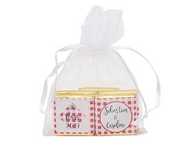 Sachet bicolore Vichy