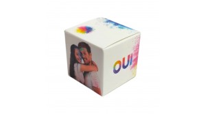 Cube simple thème mariage Holi