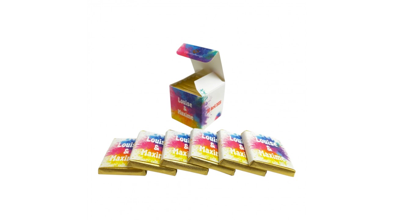 Cube simple thème mariage Holi