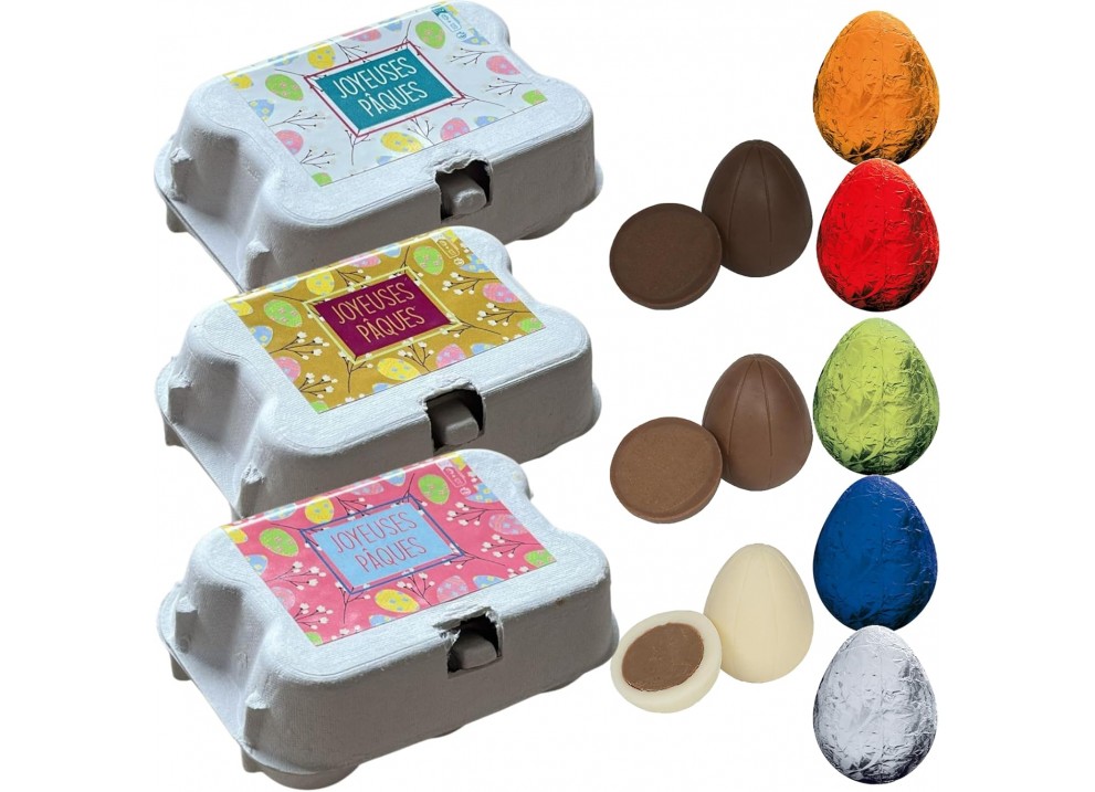 Lot de 3 mini boite oeufs