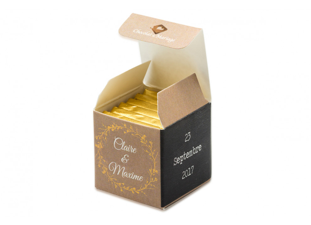 Cube simple thème Dentelle Chic Cube simple thème Dentelle Chic