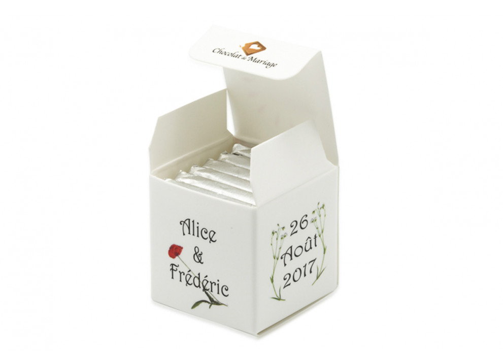 Cube simple thème Fleurs Cube simple thème Fleurs