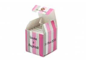 Cube simple bicolore Bayadère