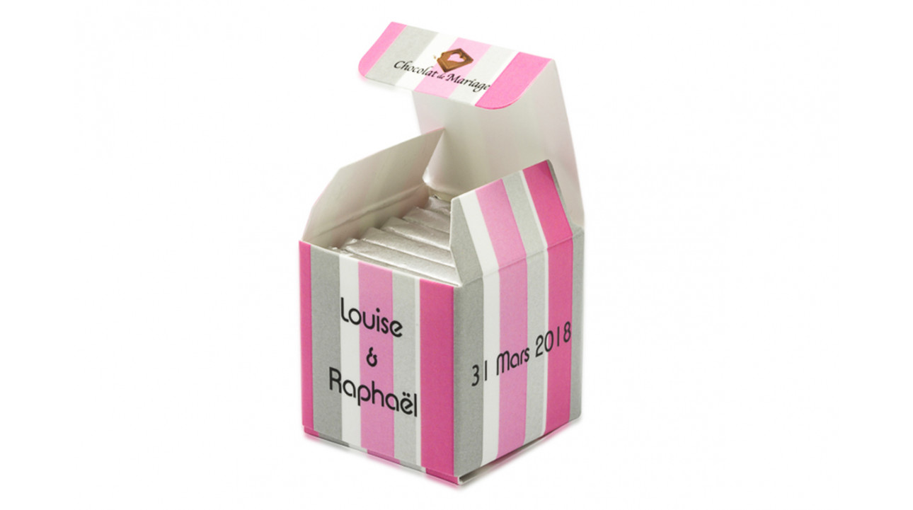 Cube simple bicolore Bayadère