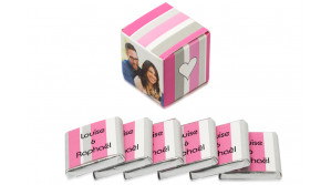 Cube simple bicolore Bayadère