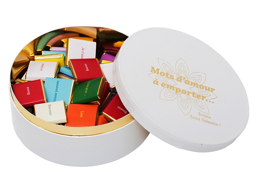 Boite Saint Valentin 60 Mots D Amour Chocolat De Mariage