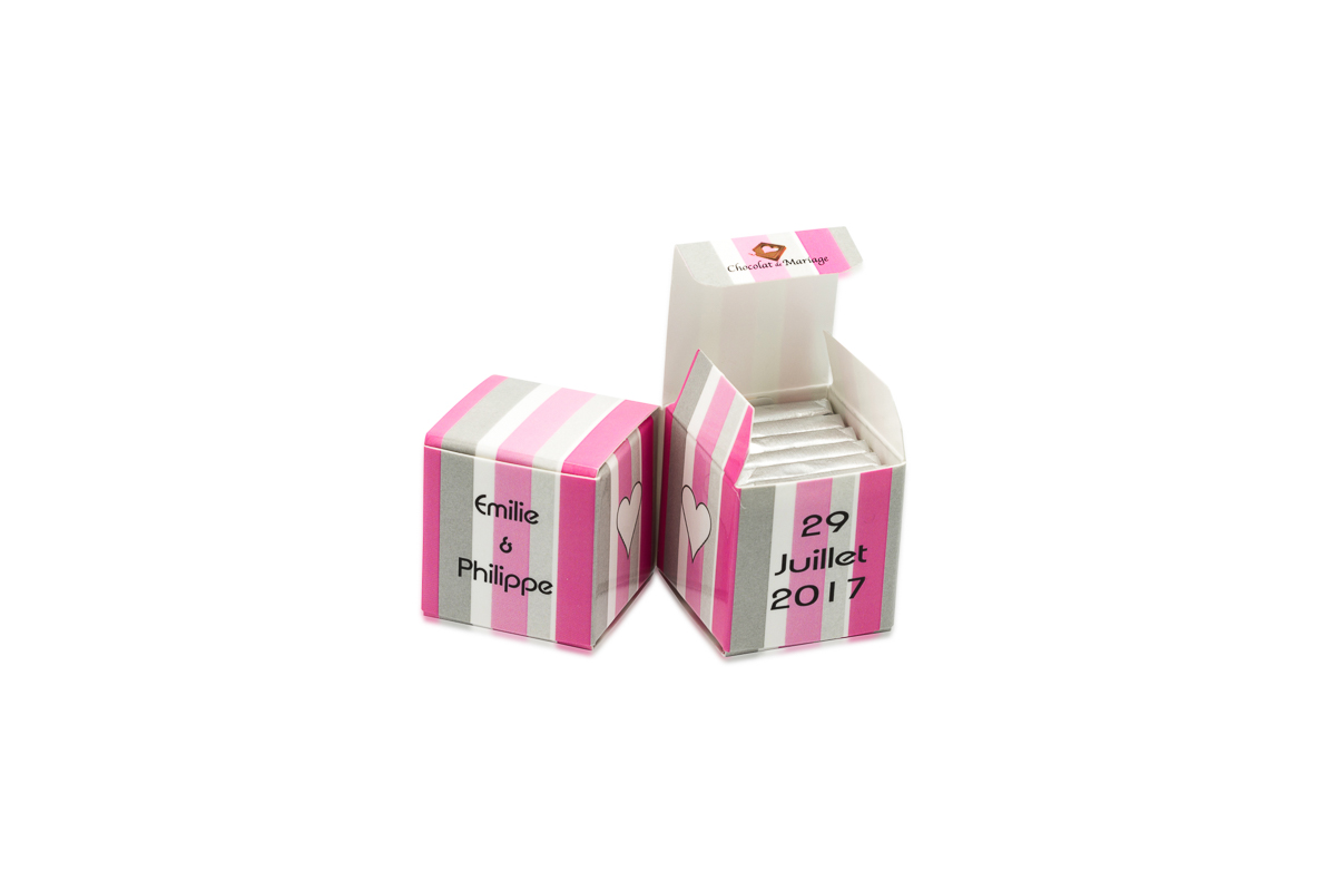 double cube bicolore bayadere